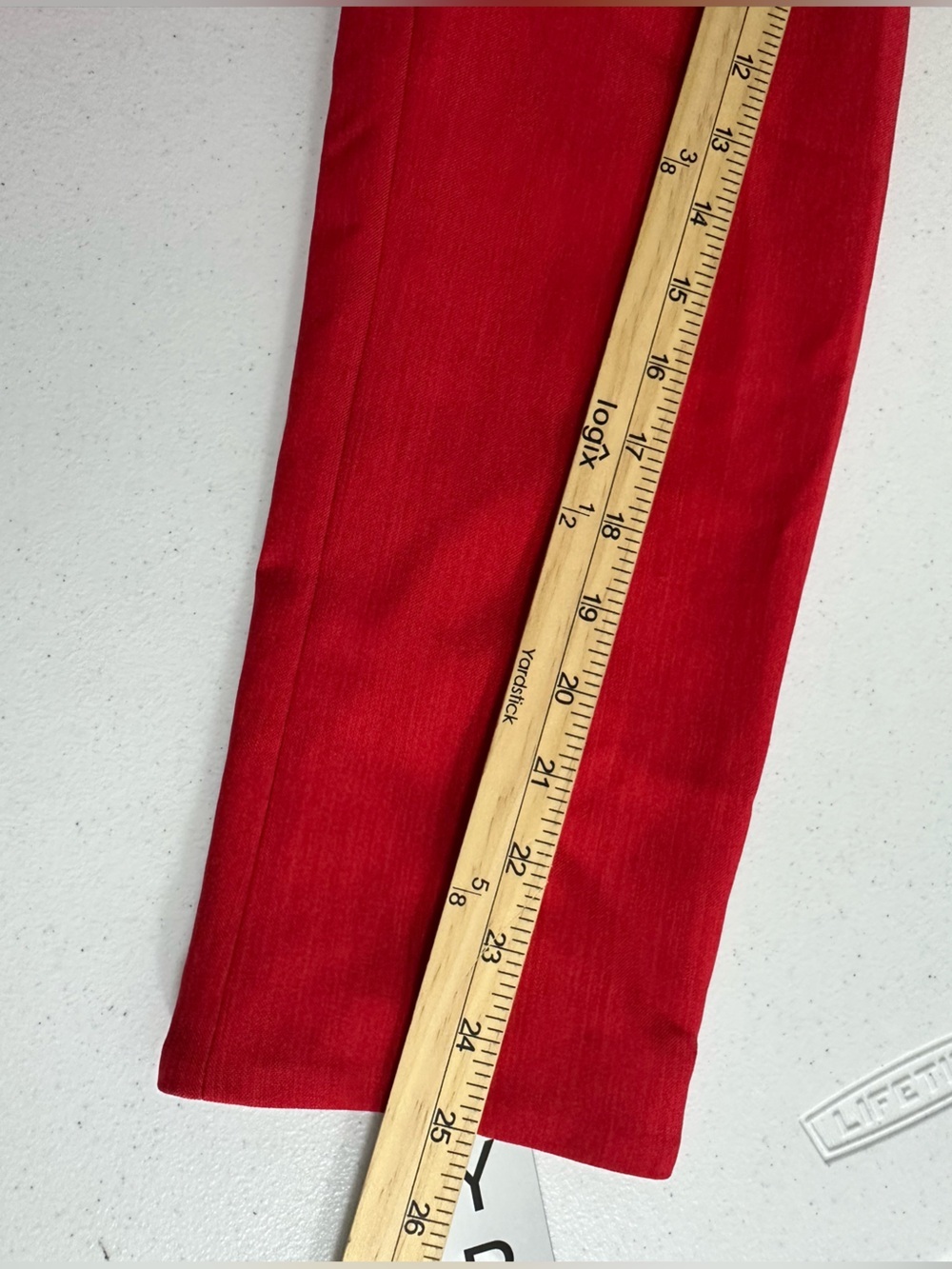 NEW NYP Suits Size 18 Women’s Red Lined Blazer And Skirt Suit Set Button Up - Picture 14 of 16
